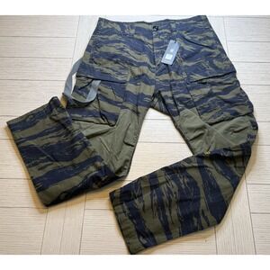 NWT G-Star‎ Raw Men's 31/30 Regular Tapered Cargo Pants Shadow Olive Tiger Camo